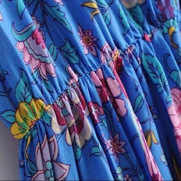 Lovebird Playdress Mini DRESS Short Sleeve Blue - Picture 5 of 6